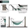 Camping Hammock with Mosquito Nets Outdoor Tourist Hanging Hammocks Portable Parachute Nylon Hiking Hammock for Backpacking Hiking Travel view 4