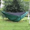 Outdoor Portable Hammock with Mosquito Net and Rain Fly Camping Backpacking Bug Quick Open Hammocks and Netting Parachute Hammock for Yard Beach Hiking Travel view 2