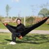 Outdoor Portable Hammock with Mosquito Net and Rain Fly Camping Backpacking Bug Quick Open Hammocks and Netting Parachute Hammock for Yard Beach Hiking Travel view 3