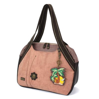 Chala Bowling Bag - Palm Tree - Dusty Rose