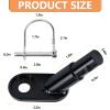 Bike Trailer Hitch Connector Coupler Bicycle Adapter for Children's Trailers,Cargo and Pet Bicycle Trailers,Black Adapter Accessories by Cenipar view 2