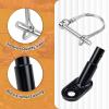Bike Trailer Hitch Connector Coupler Bicycle Adapter for Children's Trailers,Cargo and Pet Bicycle Trailers,Black Adapter Accessories by Cenipar view 3