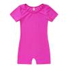Nikiikoo Kids Unisex Short Sleeves Ballet Dance Unitard Leotard Gymnastics Outfits Athletic Biketards Purple 14 view 3