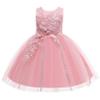 Weileenice Blush Pink Flower Girl Dress Embroidered Tulle Tutu Dresses Big Girls Lace Bridesmaid Wedding Party Ball Gown Kids Photo Shoot Formal Birthday Ceremony Graduation Pageant Gown 10-11 view 1