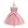 Weileenice Blush Pink Flower Girl Dress Embroidered Tulle Tutu Dresses Big Girls Lace Bridesmaid Wedding Party Ball Gown Kids Photo Shoot Formal Birthday Ceremony Graduation Pageant Gown 10-11 view 2