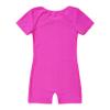 Nikiikoo Kids Unisex Short Sleeves Ballet Dance Unitard Leotard Gymnastics Outfits Athletic Biketards Purple 10 view 4