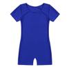Nikiikoo Kids Unisex Short Sleeves Ballet Dance Unitard Leotard Gymnastics Outfits Athletic Biketards Blue 14 view 3