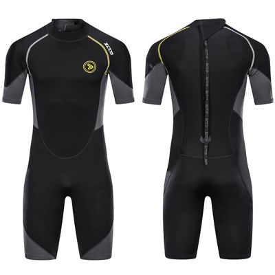 Wetsuit Shorty for Men 1.5mm Neoprene Back Zip Wetsuit Spring for Diving Surfing Snorkeling Swimming M201BG-XL