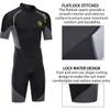 Wetsuit Shorty for Men 1.5mm Neoprene Back Zip Wetsuit Spring for Diving Surfing Snorkeling Swimming M201BG-XL view 4