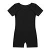 Nikiikoo Kids Unisex Short Sleeves Ballet Dance Unitard Leotard Gymnastics Outfits Athletic Biketards Black 14 view 3