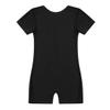 Nikiikoo Kids Unisex Short Sleeves Ballet Dance Unitard Leotard Gymnastics Outfits Athletic Biketards Black 14 view 4