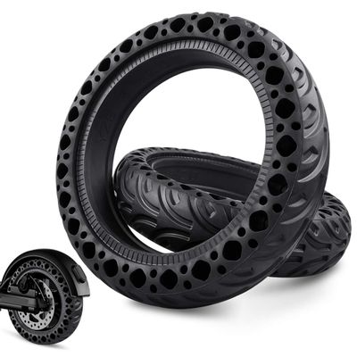Scooter Replacement Tires Colored Solid Honeycomb Tyres for Xiaomi M365/Pro 8.5 Inch Solid Tire Electric Scooter Tire Front/Rear Wheel Non-Slip Anti Puncture Tire Accessories (C-Black, 2 Pack)