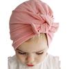 Jueshanzj Baby Girl Cotton Cloth Turban Kont Toddler Tabbit Ear Hat Black+Pink+White 0-6 Months view 4