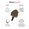Ribcap Iggy Medical Grade Protective Helmet | Brown | Small (21-22") | Soft Helmet for Epilepsy | Protective Helmet for Seizures | Fashionable and No Stigma view 3