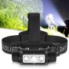 Headlamp Rechargeable, 4000 Lumen Headlamps for Adults, Super Bright LED Headlight Flashlight 6 Modes 160 Degree Adjustable Hardhat Headlamp view 2