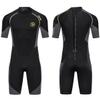 Wetsuit Shorty for Men 1.5mm Neoprene Back Zip Wetsuit Spring for Diving Surfing Snorkeling SwimmingM201BG-L view 1