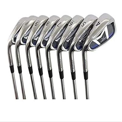 AGXGOLF Men's Left Hand Stiff Flex, Regular Length Same Length Tour Irons Set wTrue Temper Command Steel Shafts; AGXGOLF One Swing 4-9 Irons + Pitching Wedge + Bonus Sand Wedge, USA Built