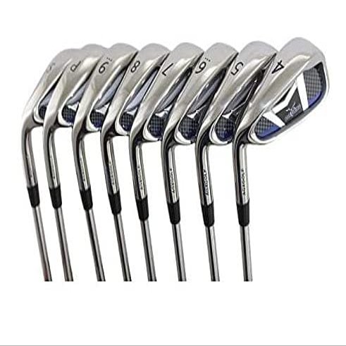 AGXGOLF Men's Left Hand Stiff Flex, Regular Length Same Length Tour Irons Set wTrue Temper Command Steel Shafts; AGXGOLF One Swing 4-9 Irons + Pitching Wedge + Bonus Sand Wedge, USA Built