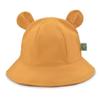 Jueshanzj Baby Bucket Hats Cotton Sun Hat Adjustable Chin Strap with Bear Ears Yellow (56-58cm) Adult Type view 1