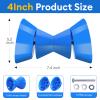 JFATXTT 4" Boat Trailer Roller Bow Stop with 1/2" Shaft Bow Stop for Boat Trailers Blue Bow Roller view 2