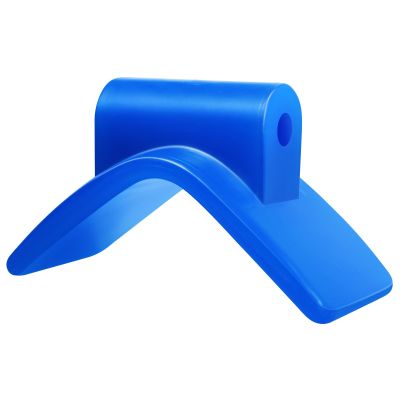 JFATXTT 3" V Boat Trailer Roller Bow Stop Installation Aperture 1/2" Bow Stop for Boat Trailers Blue Bow Roller.