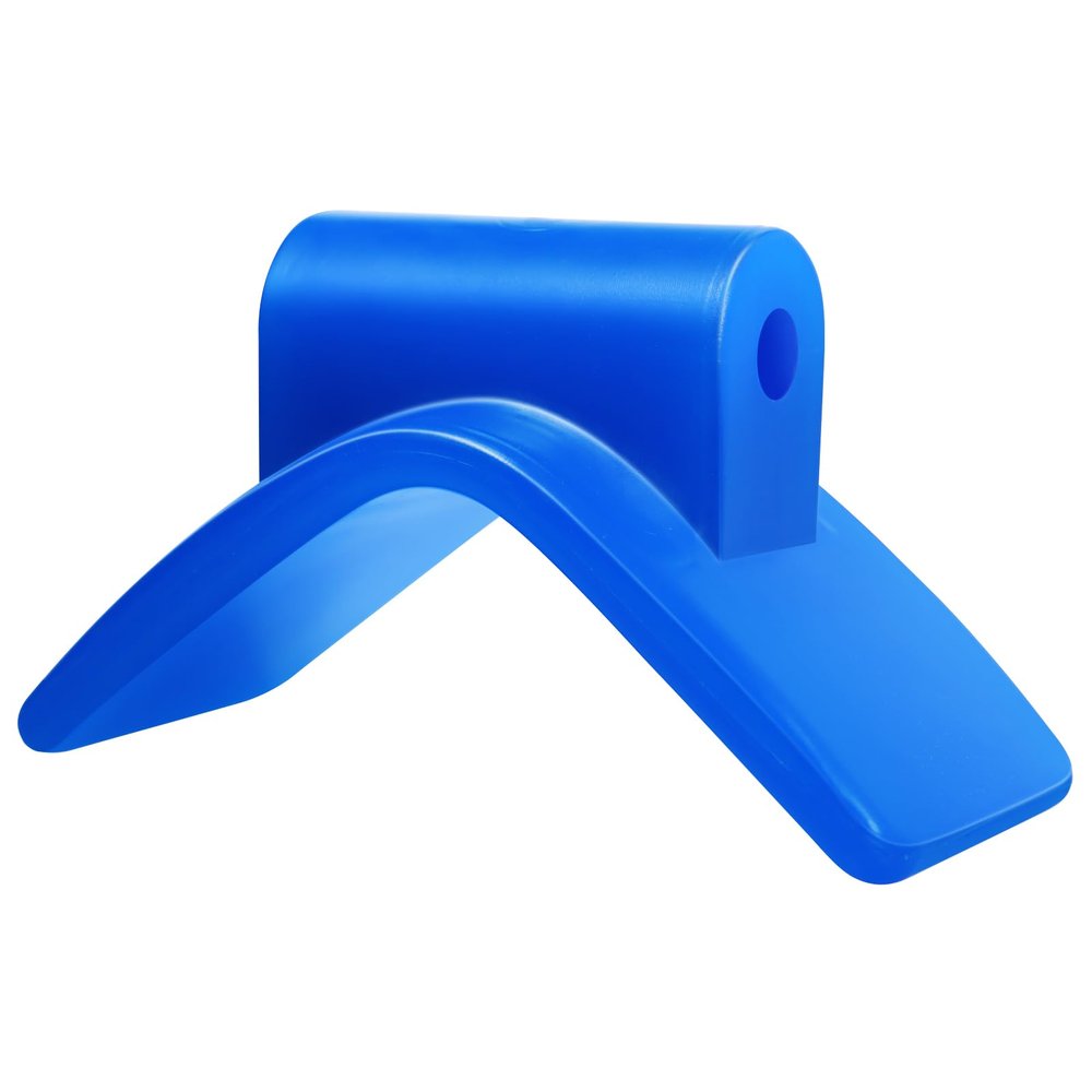 JFATXTT 3" V Boat Trailer Roller Bow Stop Installation Aperture 1/2" Bow Stop for Boat Trailers Blue Bow Roller.