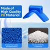 JFATXTT 3" V Boat Trailer Roller Bow Stop Installation Aperture 1/2" Bow Stop for Boat Trailers Blue Bow Roller. view 3