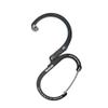 GEAR AID HEROCLIP Carabiner Clip and Hook (Large) for Camping, Backpack, Organization, and Garage, Stealth Black view 2