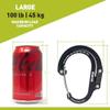 GEAR AID HEROCLIP Carabiner Clip and Hook (Large) for Camping, Backpack, Organization, and Garage, Stealth Black view 3