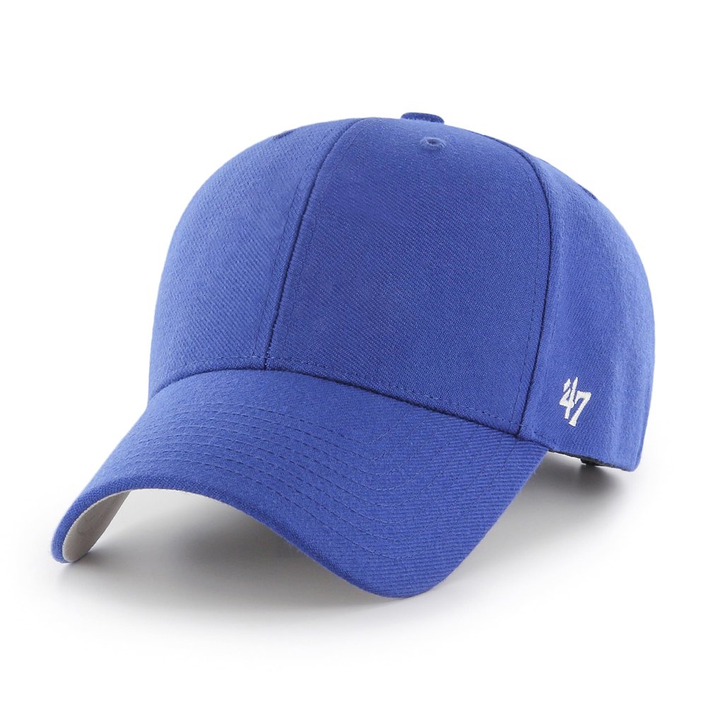 '47 Blank Classic MVP Cap, Adjustable Plain Structured Hat for Men and Women  Royal Blue