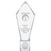 11" Personalized Golf Hole in 1 Ace Golf Crystal Trophy, Real Crystal Golf Hole in 1 Award, Engraving Included, Prime view 1