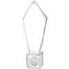 11" Personalized Most Outstanding Ace Golf Crystal Trophy, Real Crystal Most Outstanding Award, Engraving Included, Prime view 2