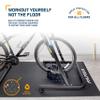 Alpcour Bike Trainer Mat  36x78 Multipurpose Carpet and Floor Protection  Water-resistant with Anti-slip Texture and Noise Insulation for Home and Indoor Gym Workout Cycling view 2