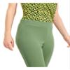 Kasper Women's Pull ON Slim Ankle Pant in Stretch Crosshatch Fabric, Willow, Extra Large view 3
