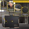 Philosophy Gym 3 in 1 Non-Slip Wood Plyo Box, 24" x 20" x 16", Black, Jump Plyometric Box for Training and Conditioning view 3