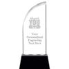 Customized 7.5" Thank You with Band Aid Sail Radianz Light-Up Crystal Award, Thank You with Band Aid Crystal Trophy, with Your Own Text Engraving, Prime view 1