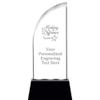 Customized 7.5" Making A Difference Sail Radianz Light-Up Crystal Award, Making A Difference Crystal Trophy, with Your Own Text Engraving, Prime view 1
