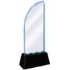 Customized 7.5" Making A Difference Sail Radianz Light-Up Crystal Award, Making A Difference Crystal Trophy, with Your Own Text Engraving, Prime view 2