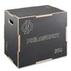 Philosophy Gym 3 in 1 Non-Slip Wood Plyo Box, 24" x 20" x 16", Gray, Jump Plyometric Box for Training and Conditioning view 1