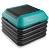 Philosophy Gym Aerobic Exercise Adjustable High Step Platform, with 4 Risers Included - Green view 1