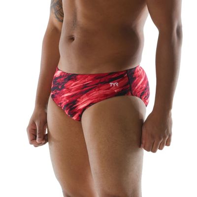 TYR SPORT Men's Standard VITRIC Racer, RED, 22