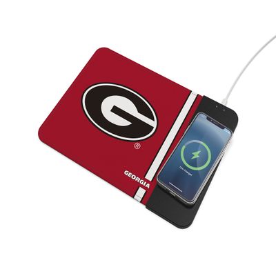 SOAR NCAA Wireless Charging Mouse Pad, Georgia Bulldogs