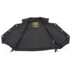 Milwaukee Leather MDK3900 Kids Classic Black Denim Side Lace Vest - X-Large view 2