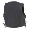 Milwaukee Leather MDK3900 Kids Classic Black Denim Side Lace Vest - X-Large view 4