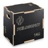 Philosophy Gym 3 in 1 Non-Slip Wood Plyo Box, 16" x 14" x 12", Black, Jump Plyometric Box for Training and Conditioning view 1