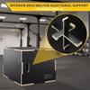 Philosophy Gym 3 in 1 Non-Slip Wood Plyo Box, 16" x 14" x 12", Black, Jump Plyometric Box for Training and Conditioning view 4