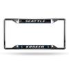 Rico Industries NHL Seattle Kraken Easy View Chrome License Plate Frame view 1