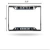 Rico Industries NHL Seattle Kraken Easy View Chrome License Plate Frame view 2