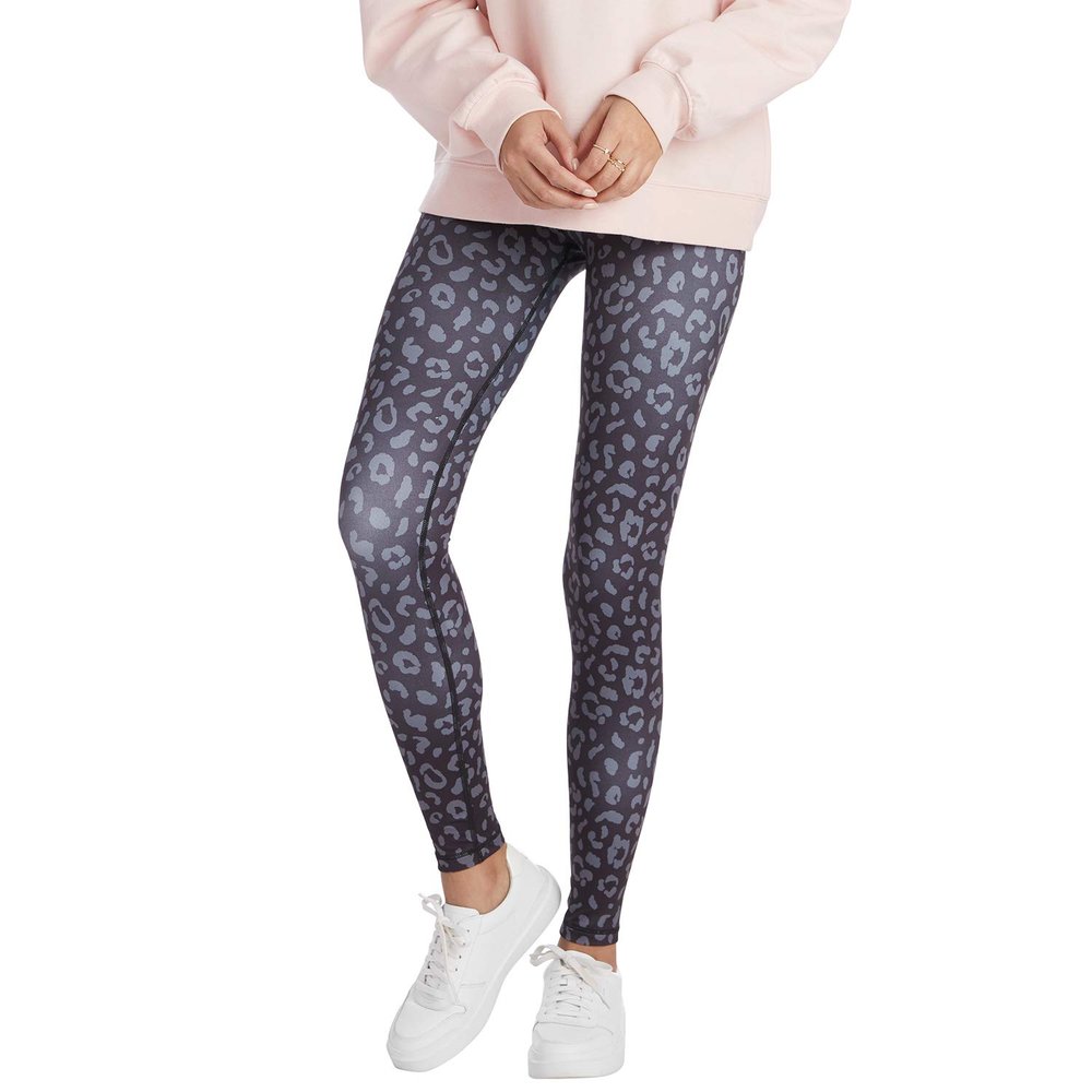 Mud Pie Ziggy Womens High-Waisted Leggings, Black Leopard,X-Small