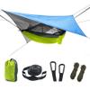 Outdoor Mosquito Net Hammock Tent with Waterproof Rain Fly Canopy Awning Set Hammock Portable Sleep Swing for Hiking Camping Survival Travel view 1
